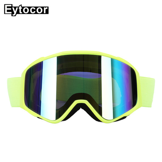 EYTOCOR Men Women Double Lens Anti-fog Adult Skiing Snowboard Goggles