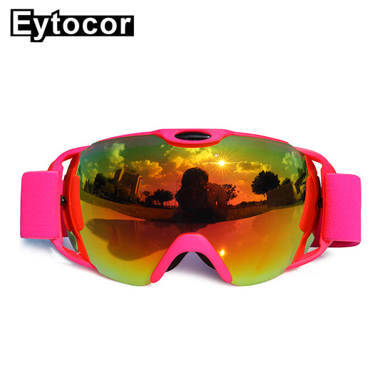 EYTOCOR Dual-use Polycarbonate Lens Big Ski Mark Glasses Goggles