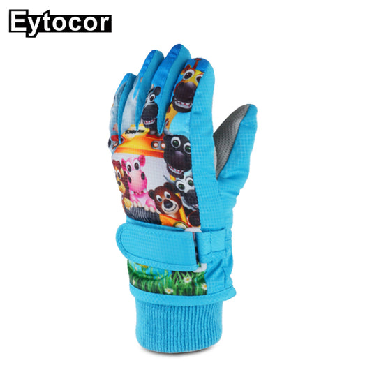 EYTOCOR Children Winter Skiing Bike Cycling Riding Gloves Ski Handwear
